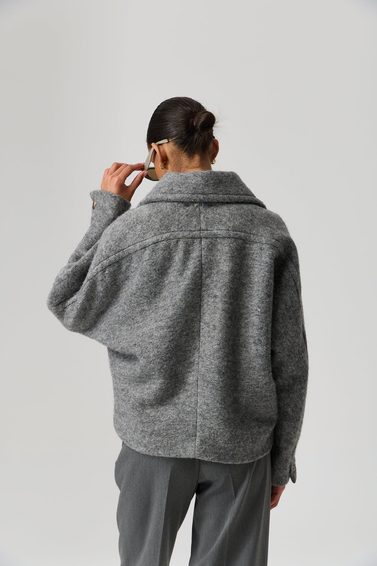 KURTKA NORDEN WOOLBLEND GREY