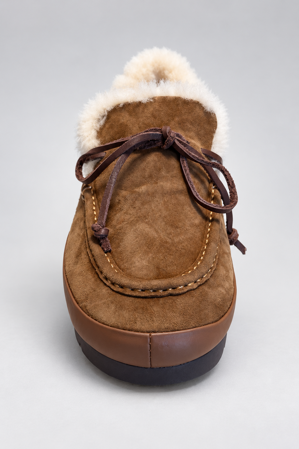 MOKASYNY WOOL MARRONE