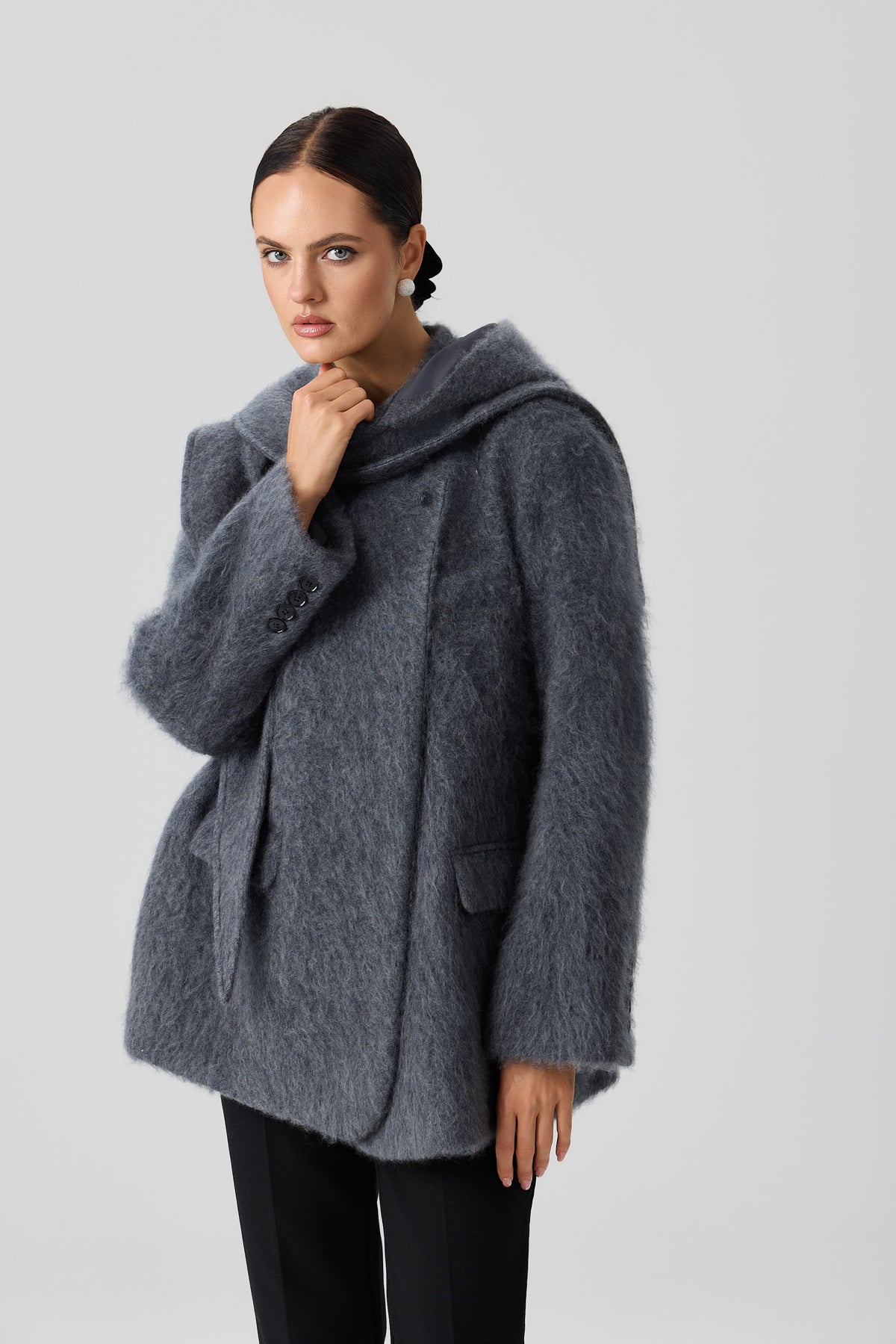PŁASZCZ WOOL SCARF LUXE