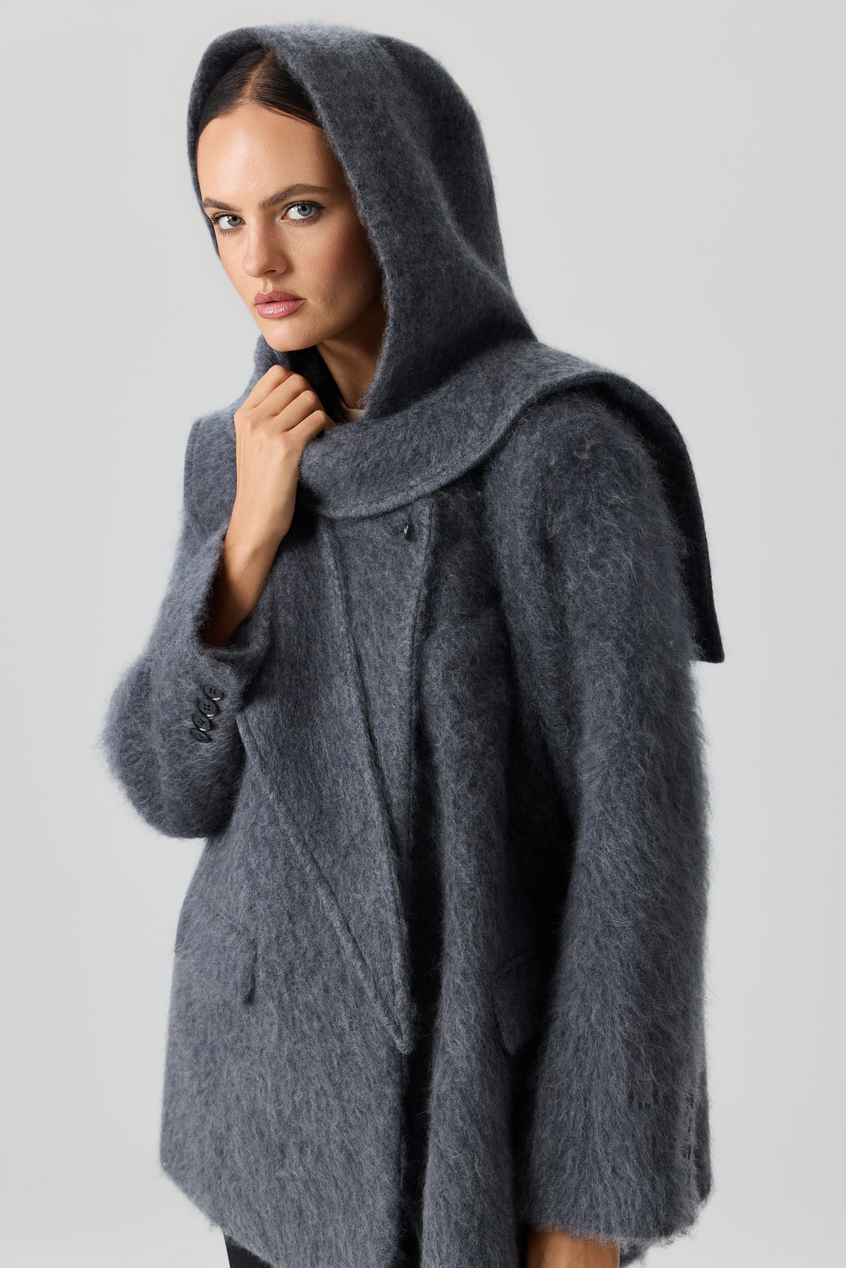 PŁASZCZ WOOL SCARF LUXE