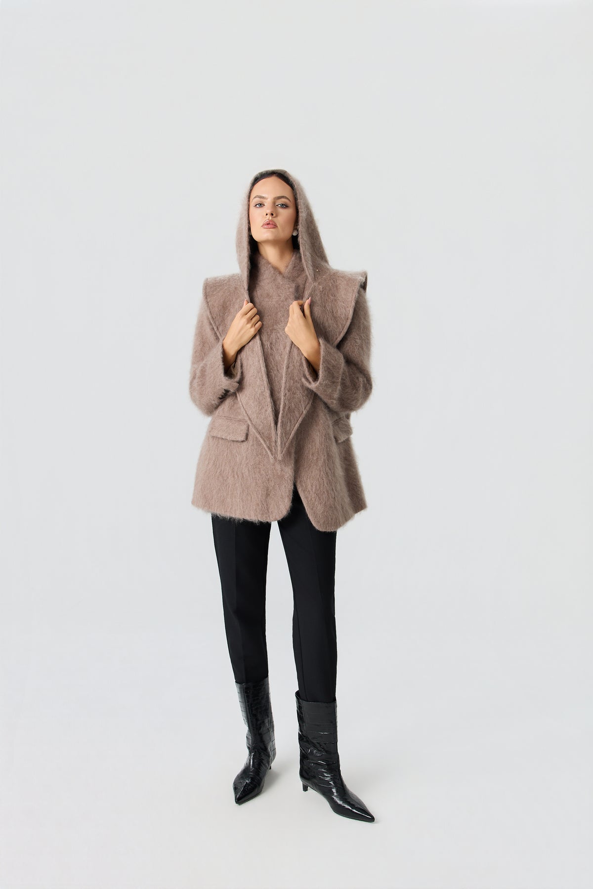 PŁASZCZ WOOL SCARF LUXE