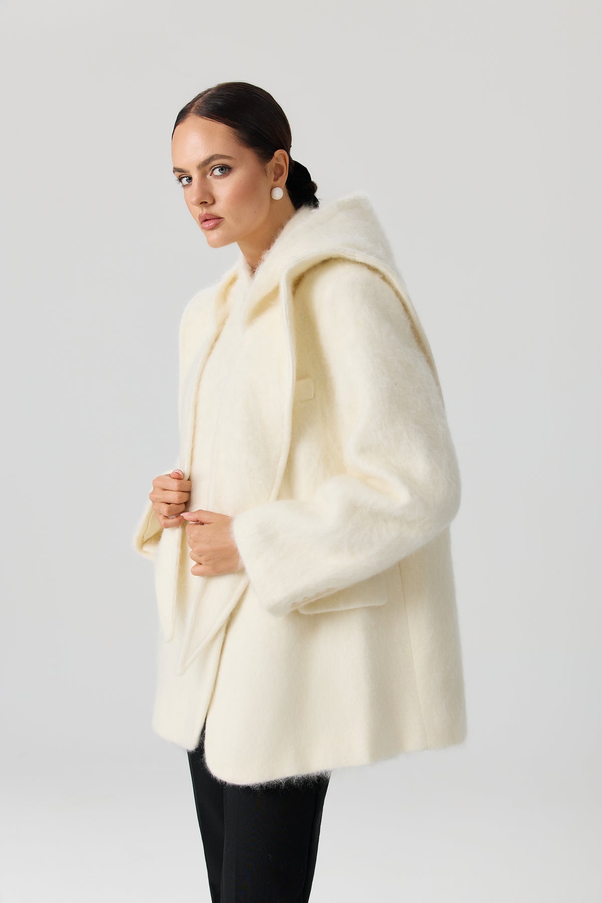 PŁASZCZ WOOL SCARF LUXE