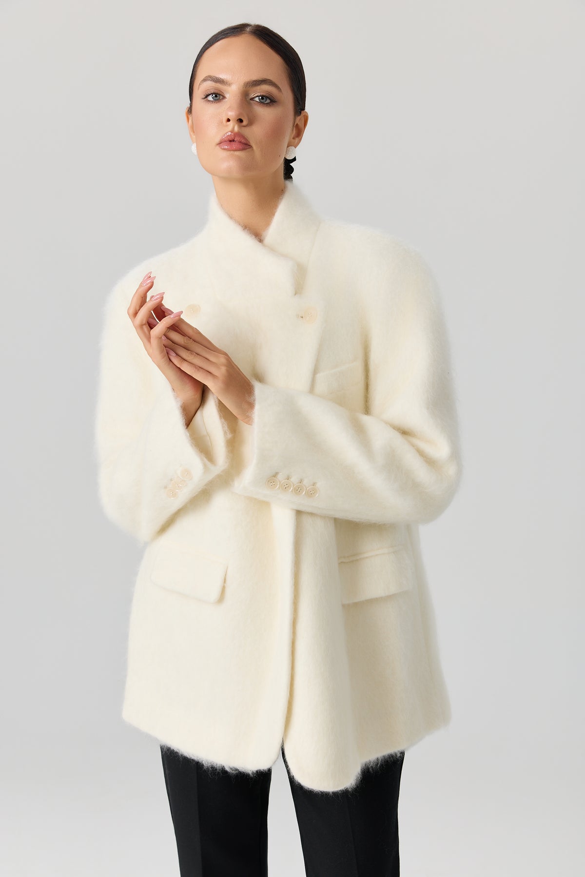 PŁASZCZ WOOL SCARF LUXE