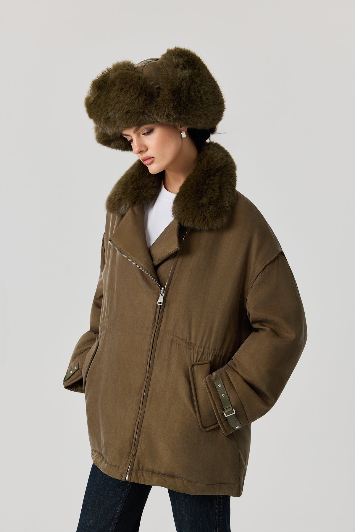 KURTKA FUR VERDE