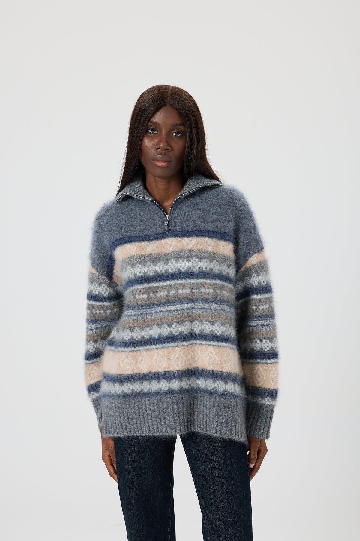 SWETER NORDIC GREY