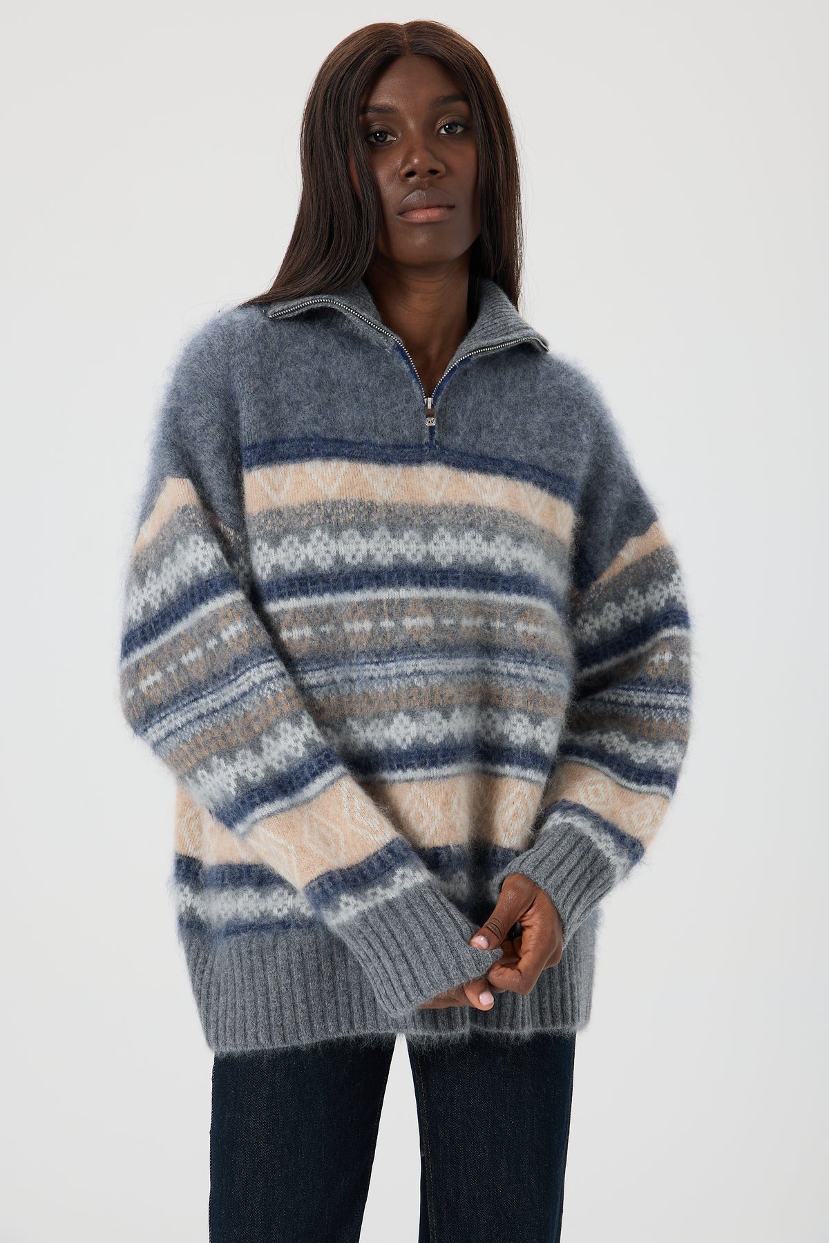 SWETER NORDIC GREY