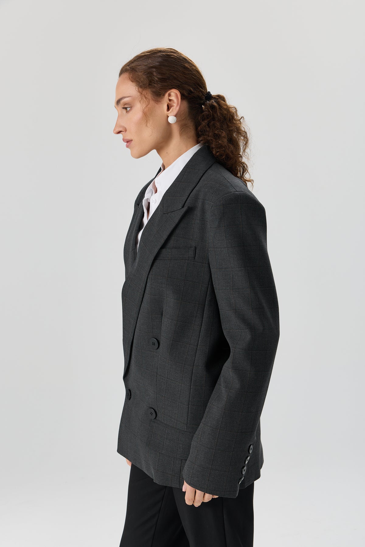 MARYNARKA CHECK TAILORED