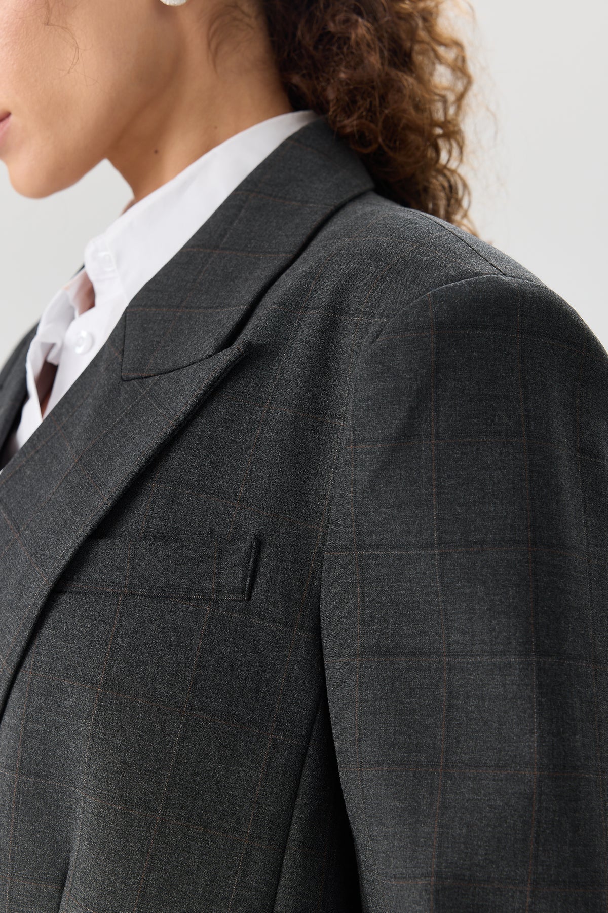 MARYNARKA CHECK TAILORED