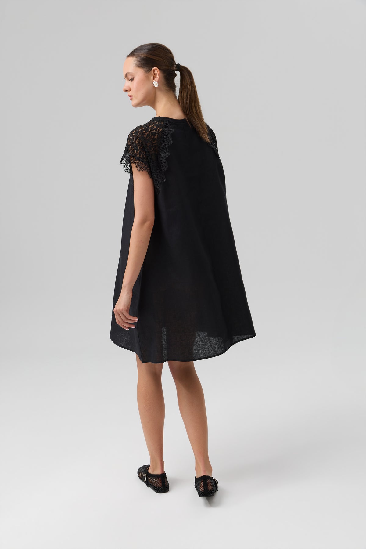 SUKIENKA ETHNIC BLOOM BLACK
