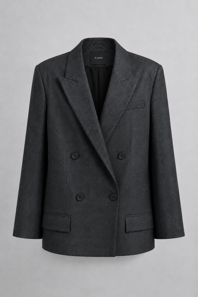 MARYNARKA CHECK TAILORED