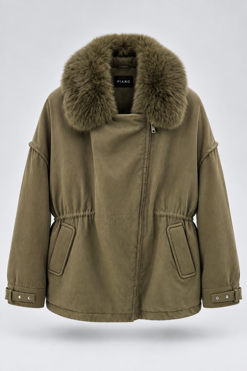 KURTKA FUR VERDE