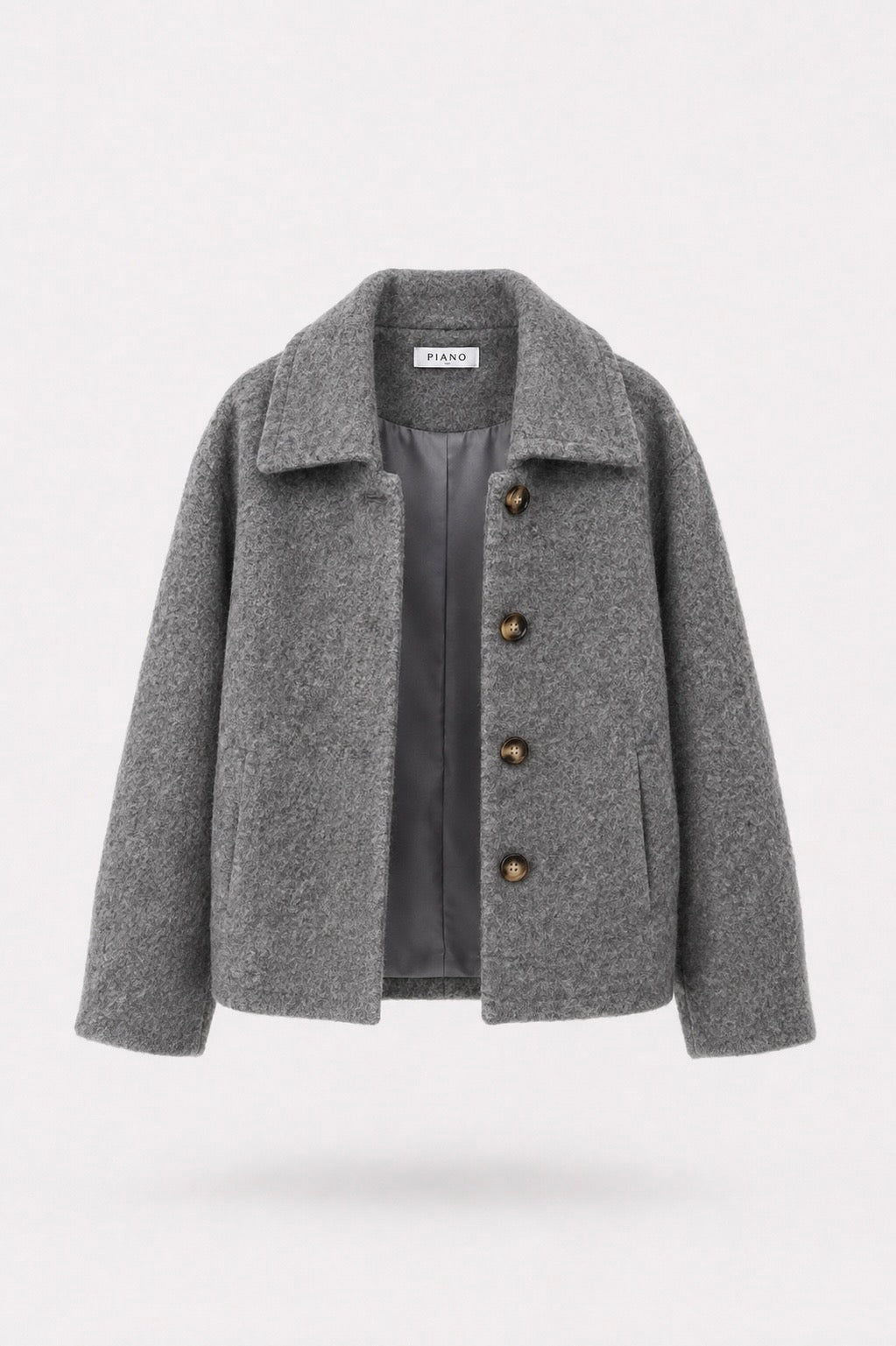 KURTKA NORDEN WOOLBLEND GREY