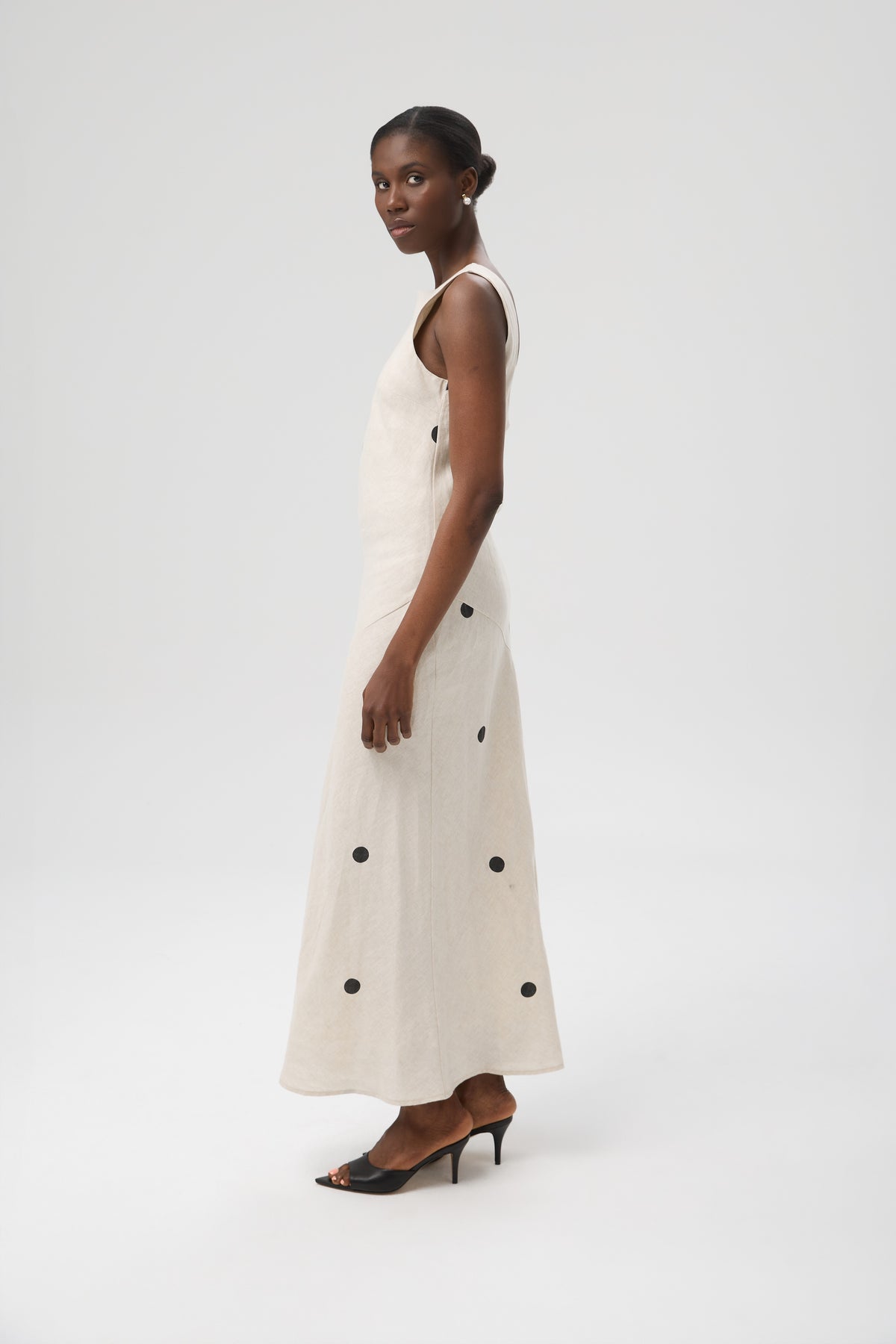 SUKIENKA DOTTED LINEN