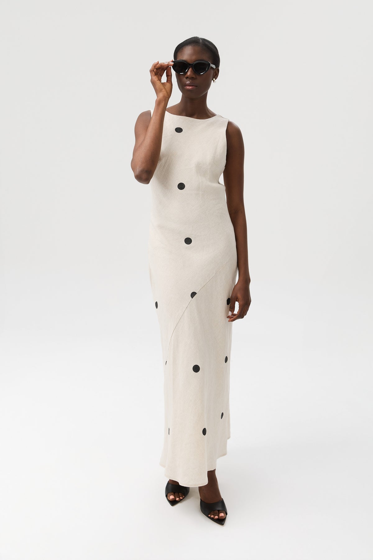 SUKIENKA DOTTED LINEN