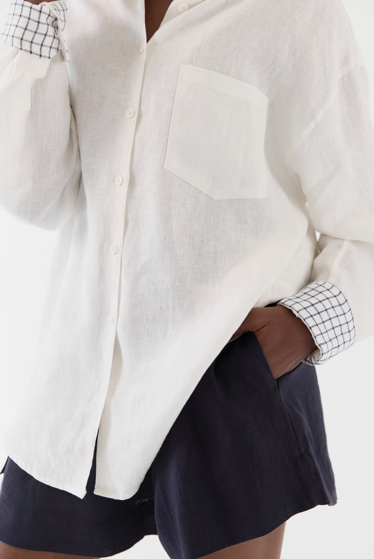 KOSZULA CLASSIC DETAIL WHITE