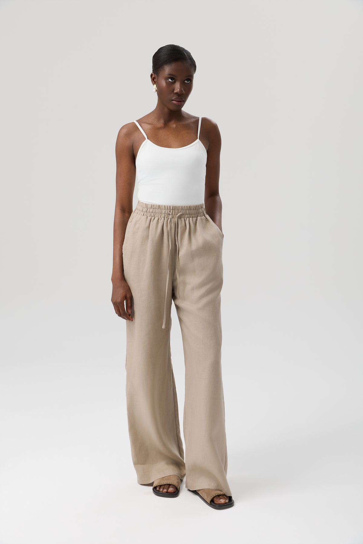 SPODNIE LINEN FLOW