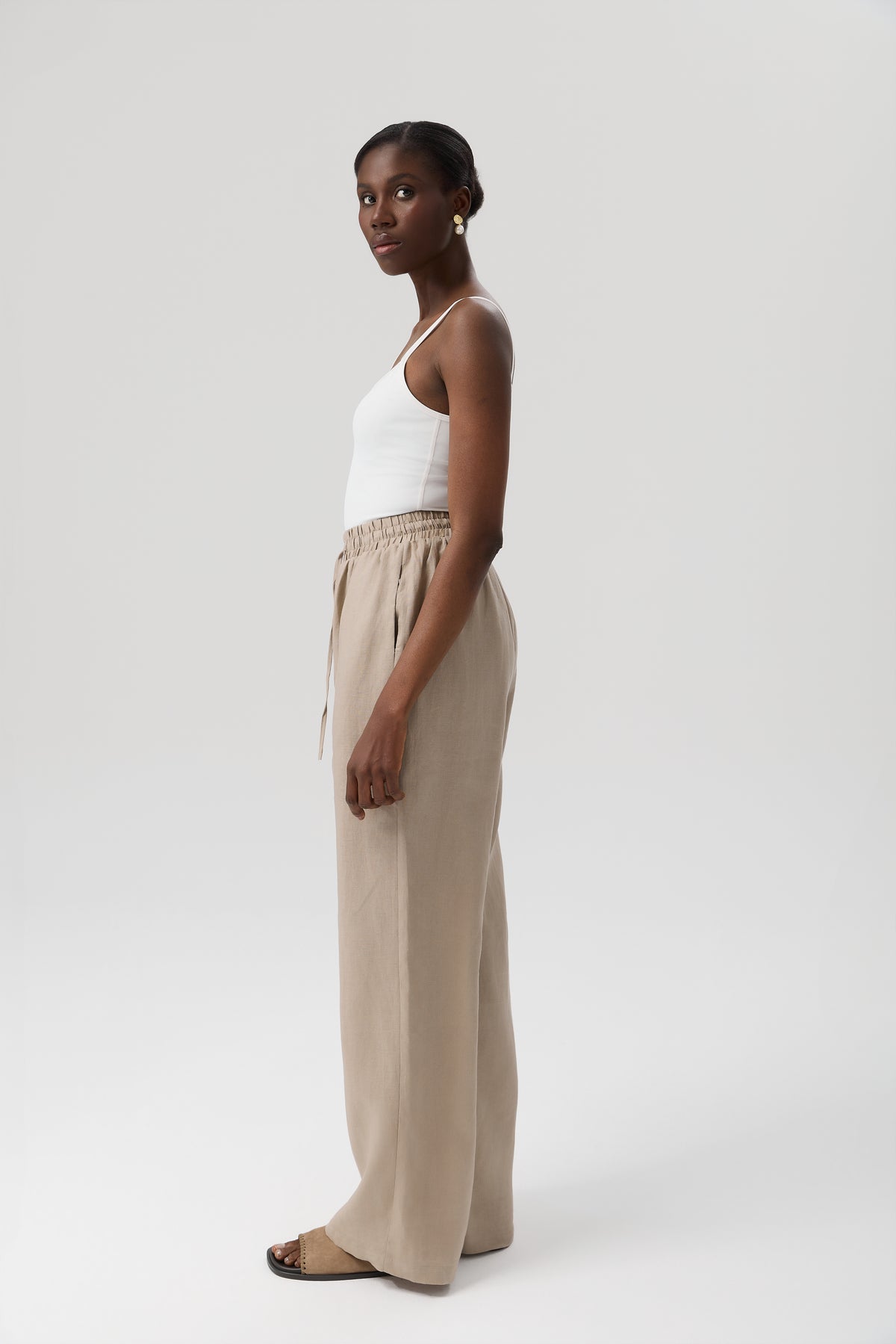 SPODNIE LINEN FLOW