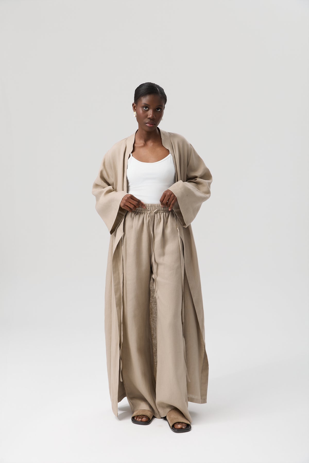 SPODNIE LINEN FLOW