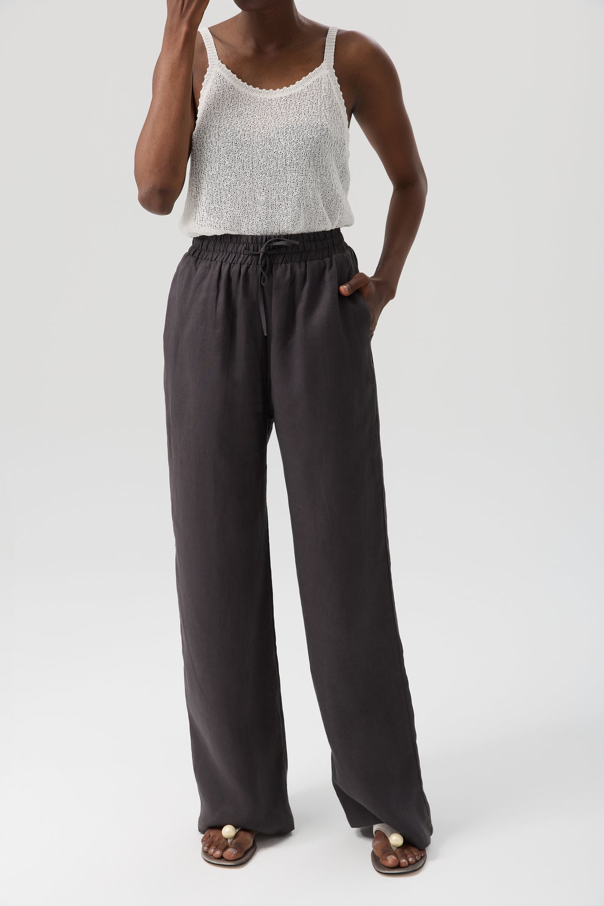 SPODNIE LINEN FLOW