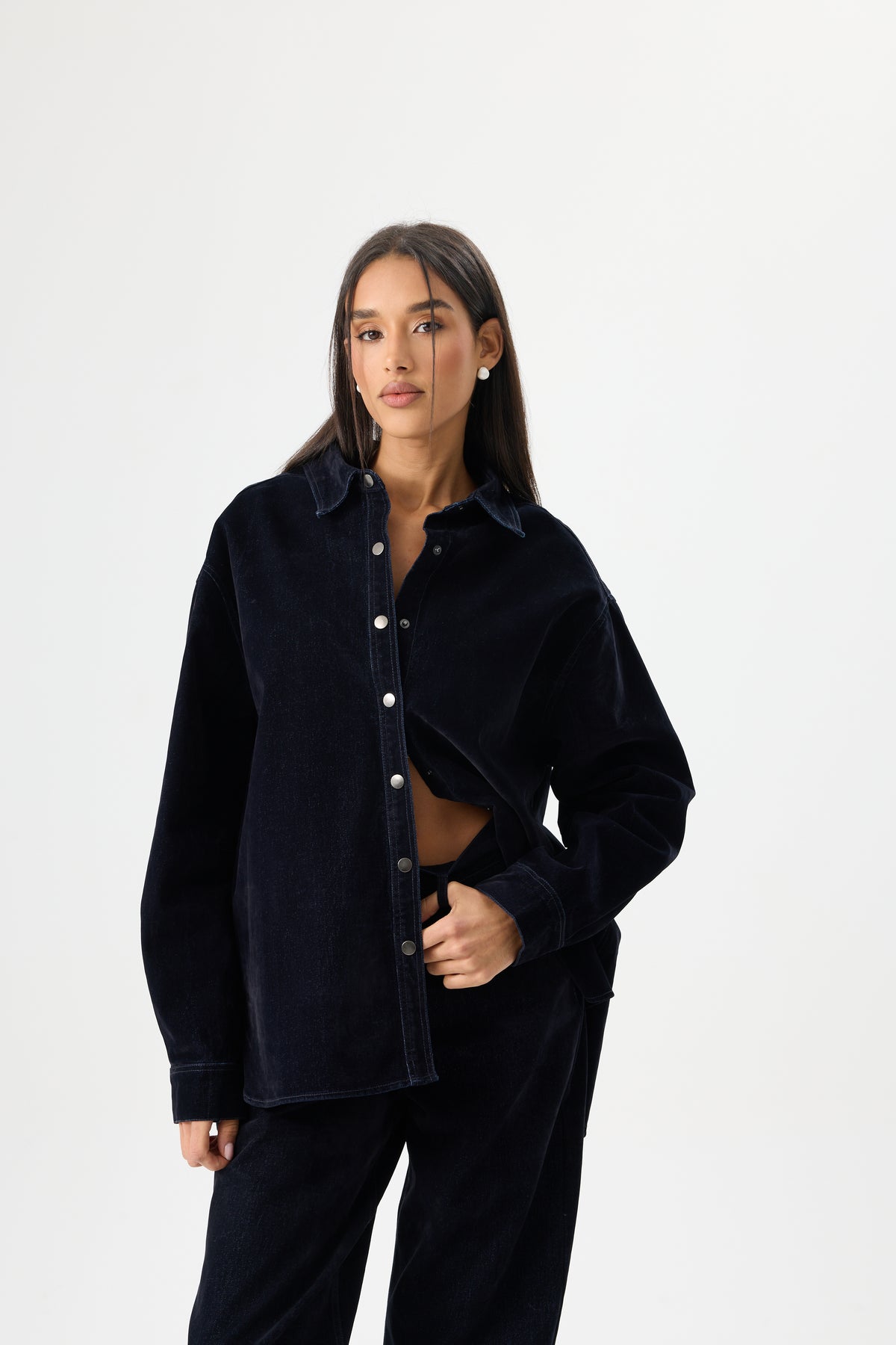 KOSZULA VELLUTO DENIM