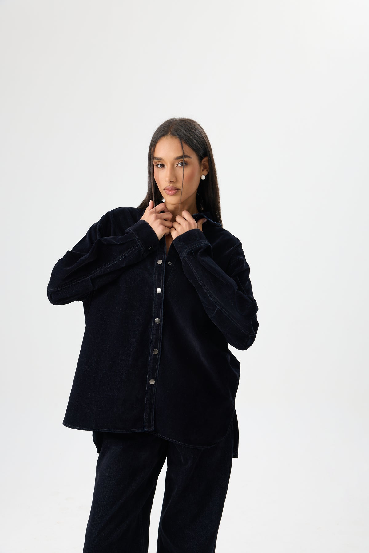 KOSZULA VELLUTO DENIM