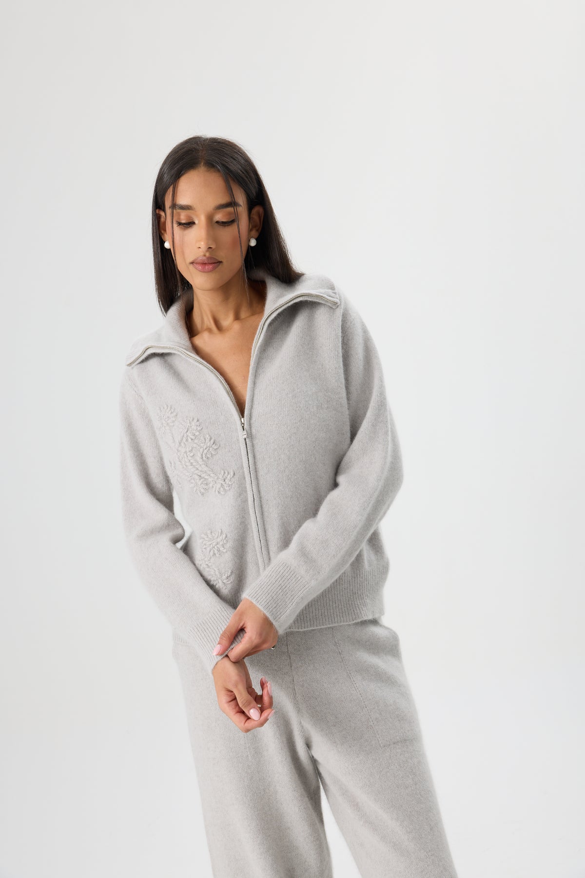 SWETER FIORE DI LANA