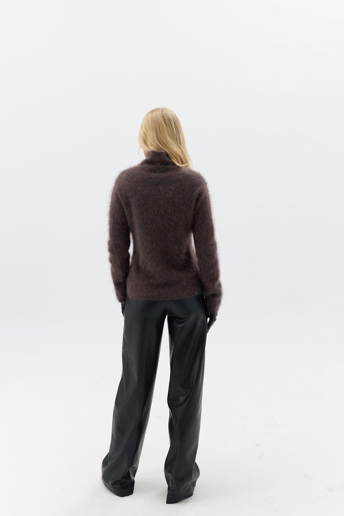 SPODNIE LEATHER WIDE