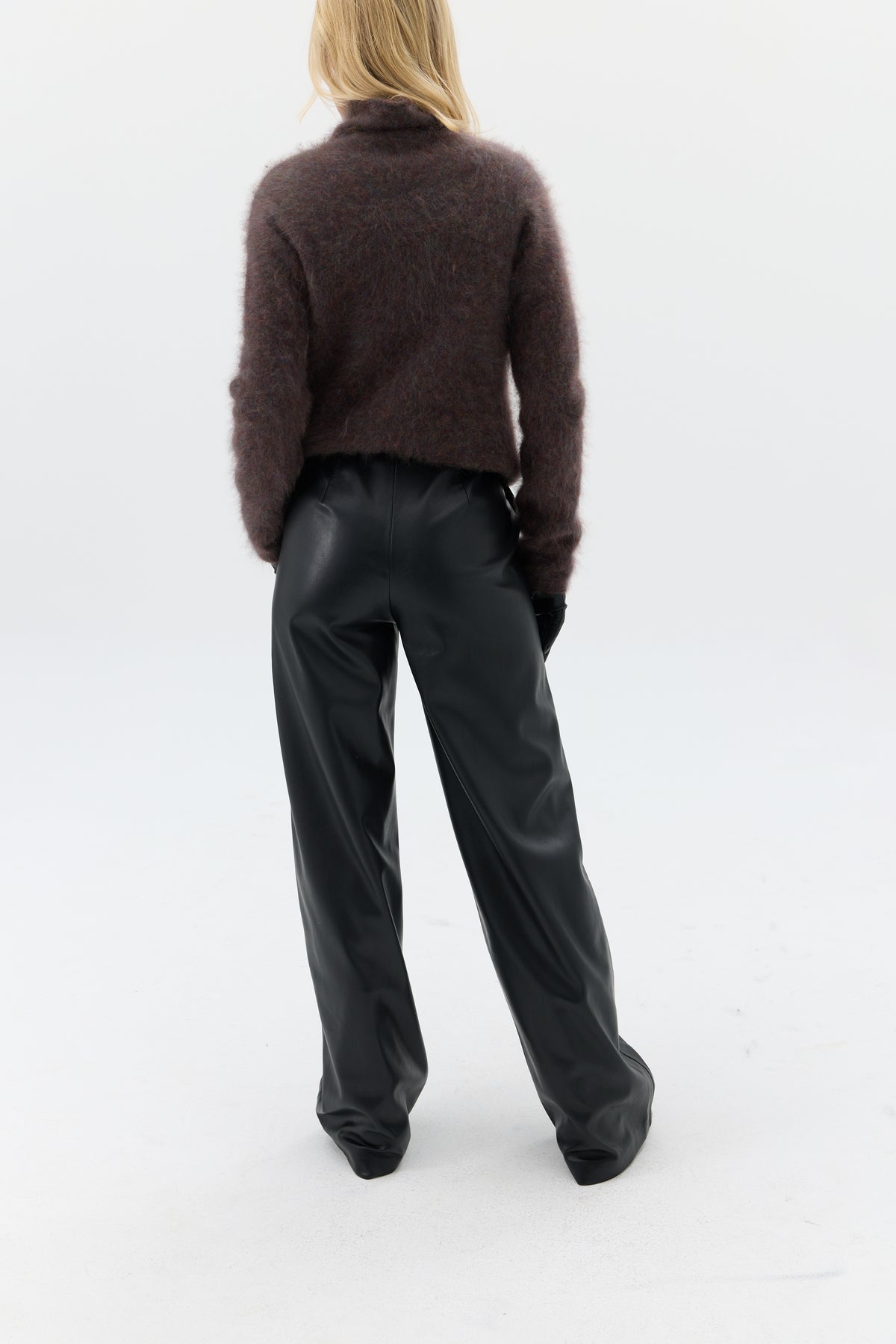 SPODNIE LEATHER WIDE
