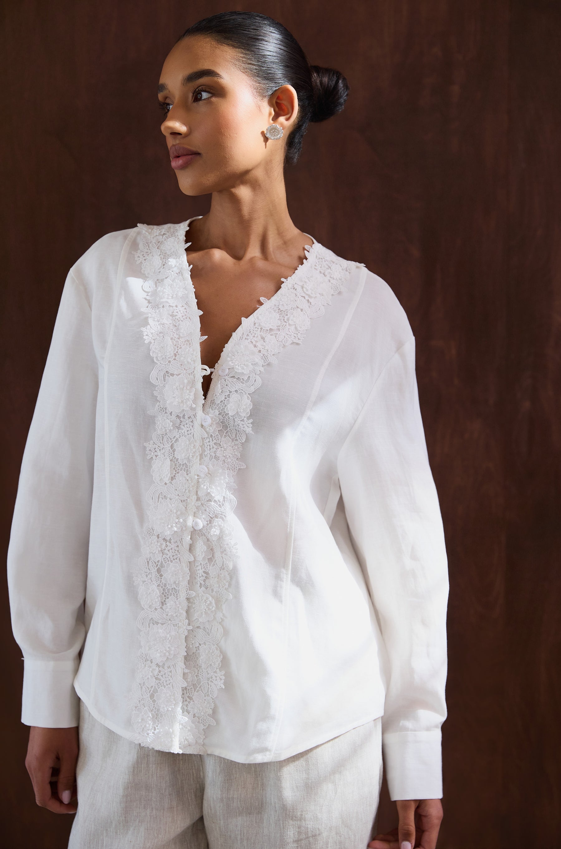 KOSZULA MAISON FLEUR WHITE