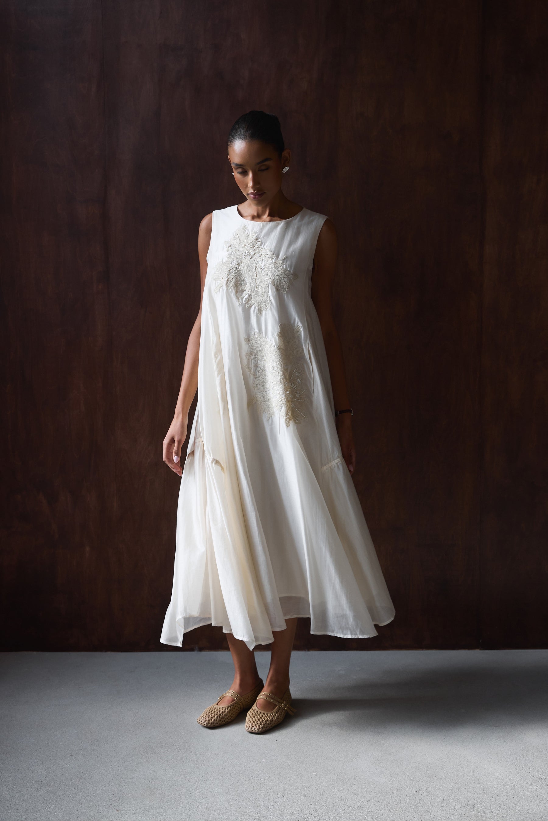 SUKIENKA TIMELESS SILK FLORAL