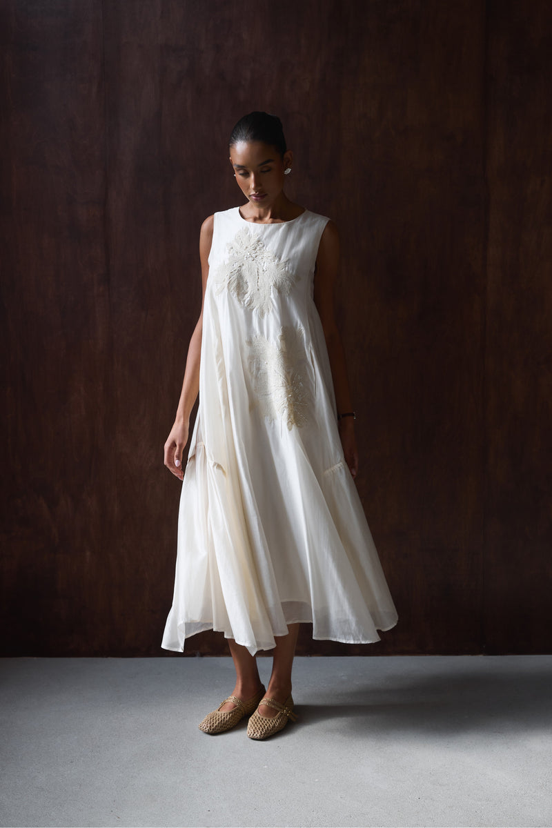 SUKIENKA TIMELESS SILK FLORAL