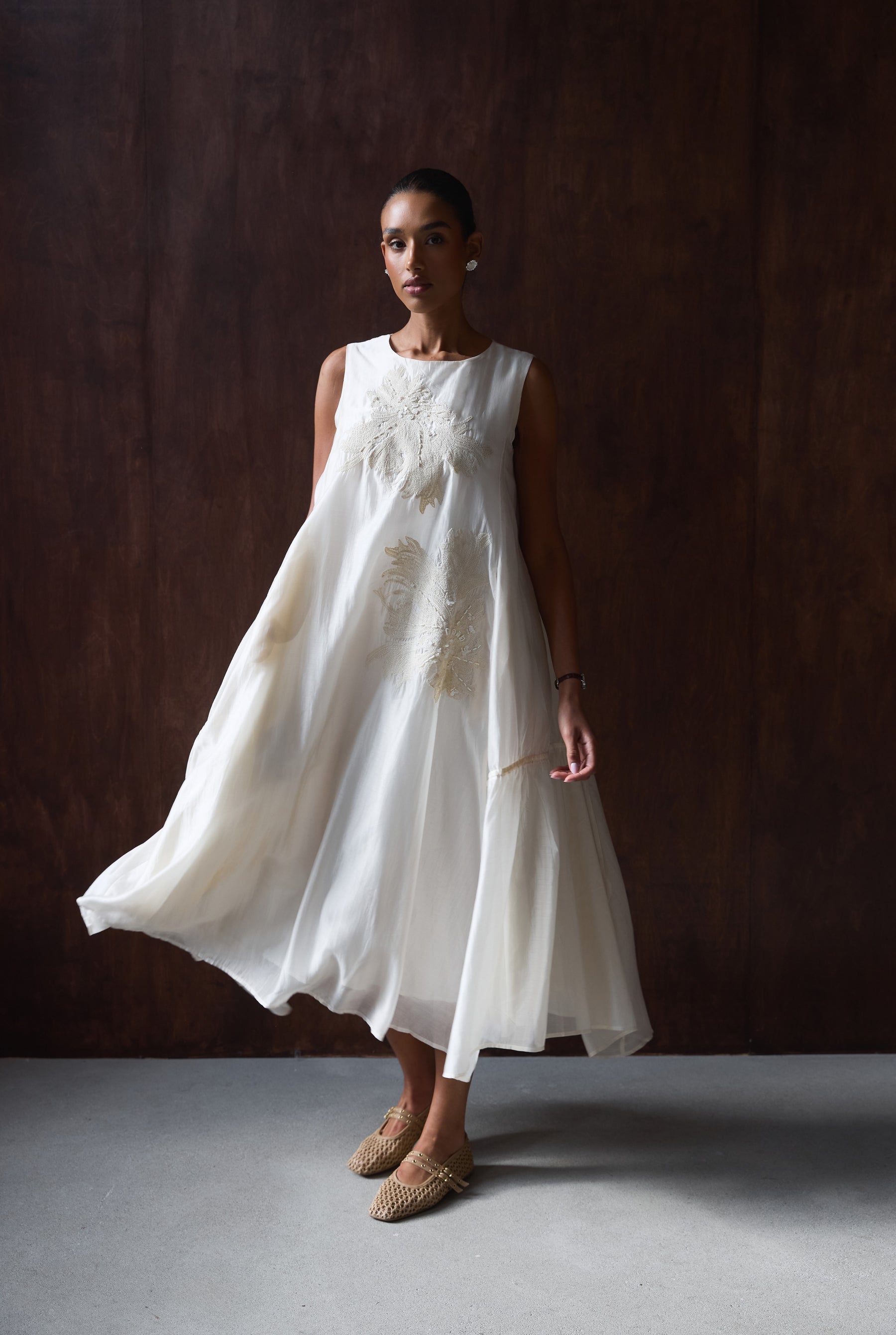 SUKIENKA TIMELESS SILK FLORAL