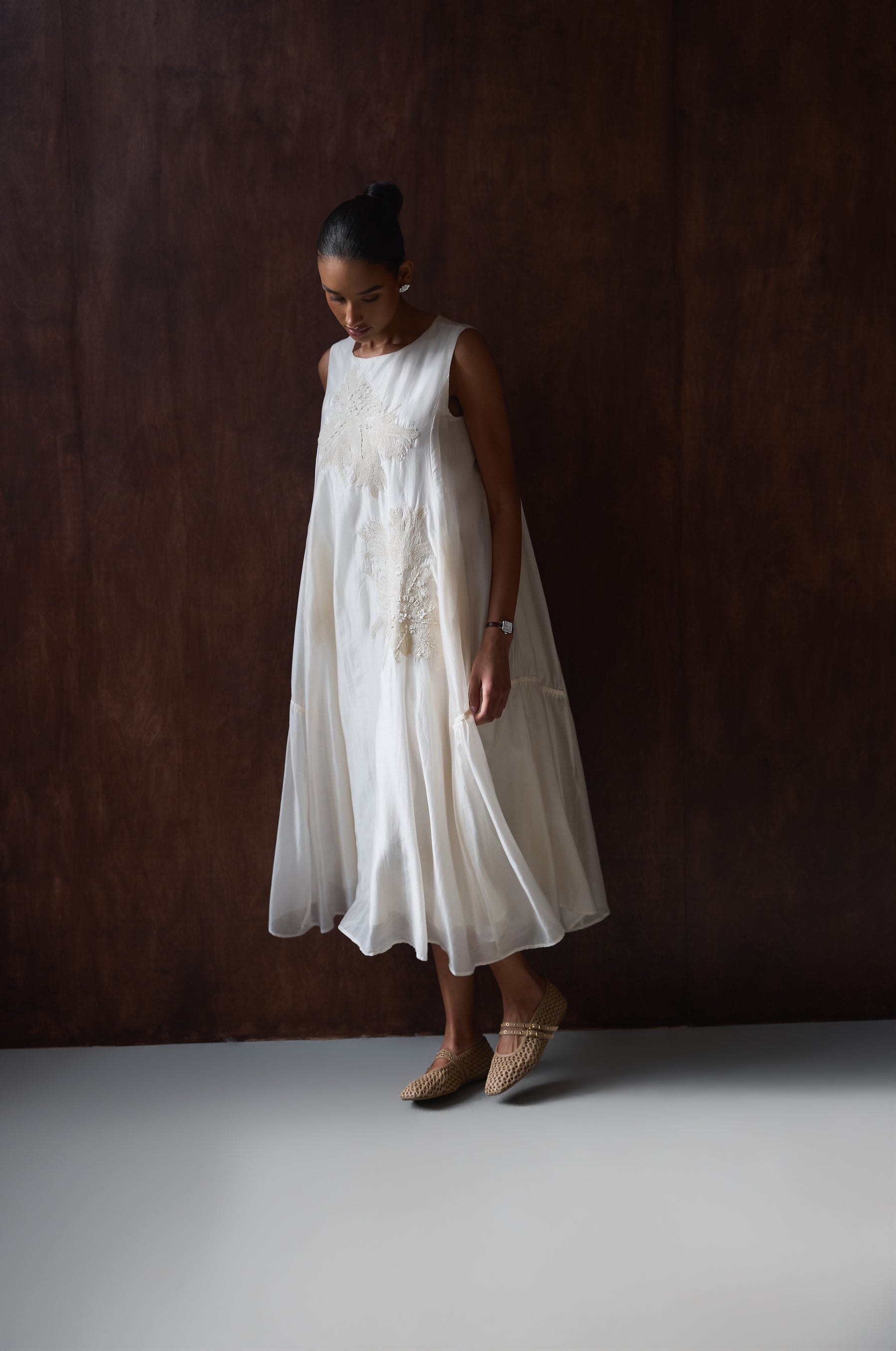 SUKIENKA TIMELESS SILK FLORAL
