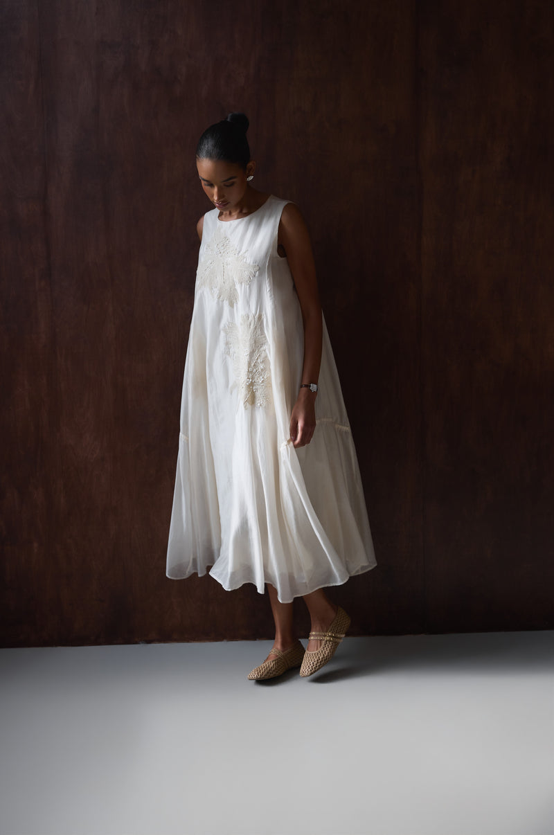 SUKIENKA TIMELESS SILK FLORAL