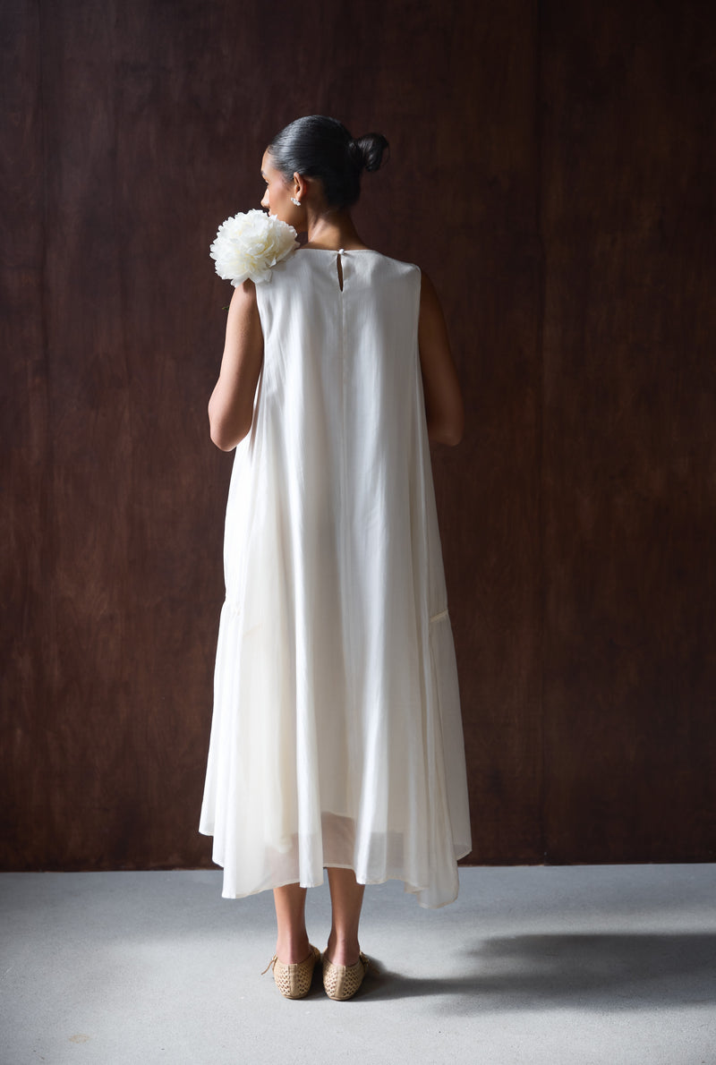 SUKIENKA TIMELESS SILK FLORAL