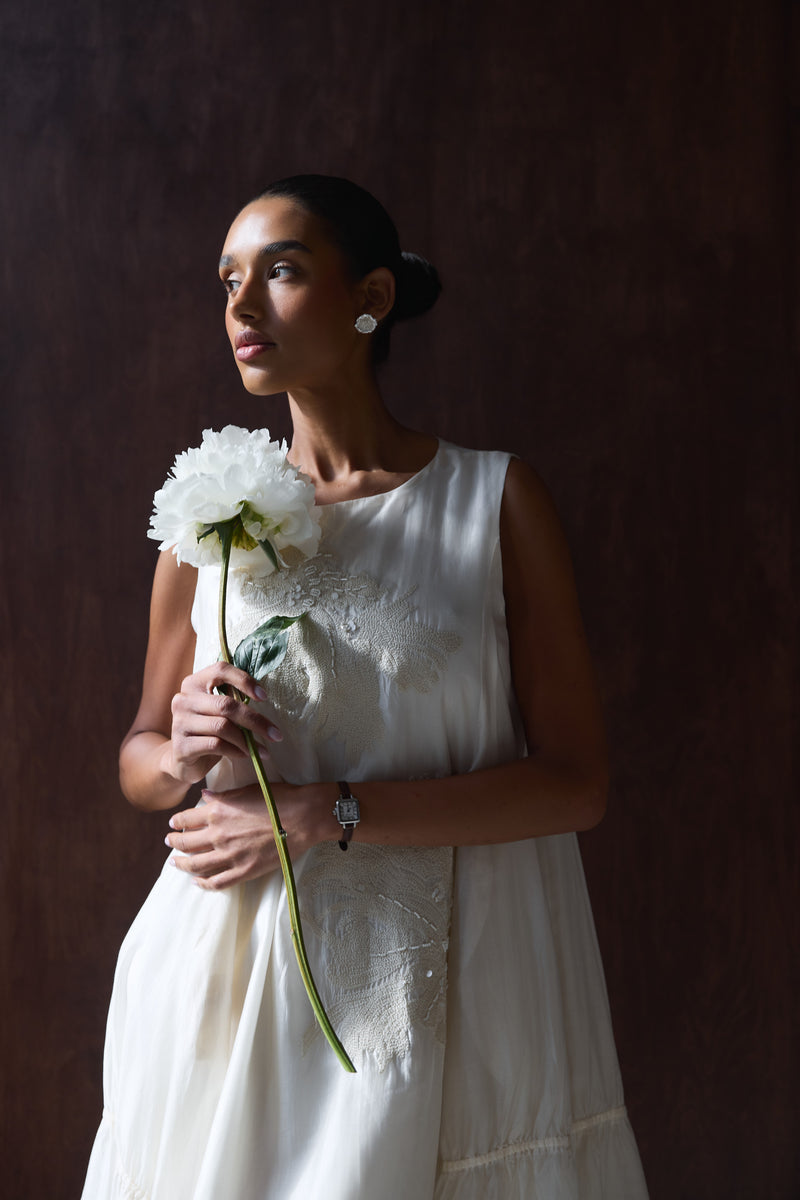 SUKIENKA TIMELESS SILK FLORAL