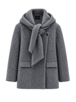 PŁASZCZ WOOL SCARF LUXE
