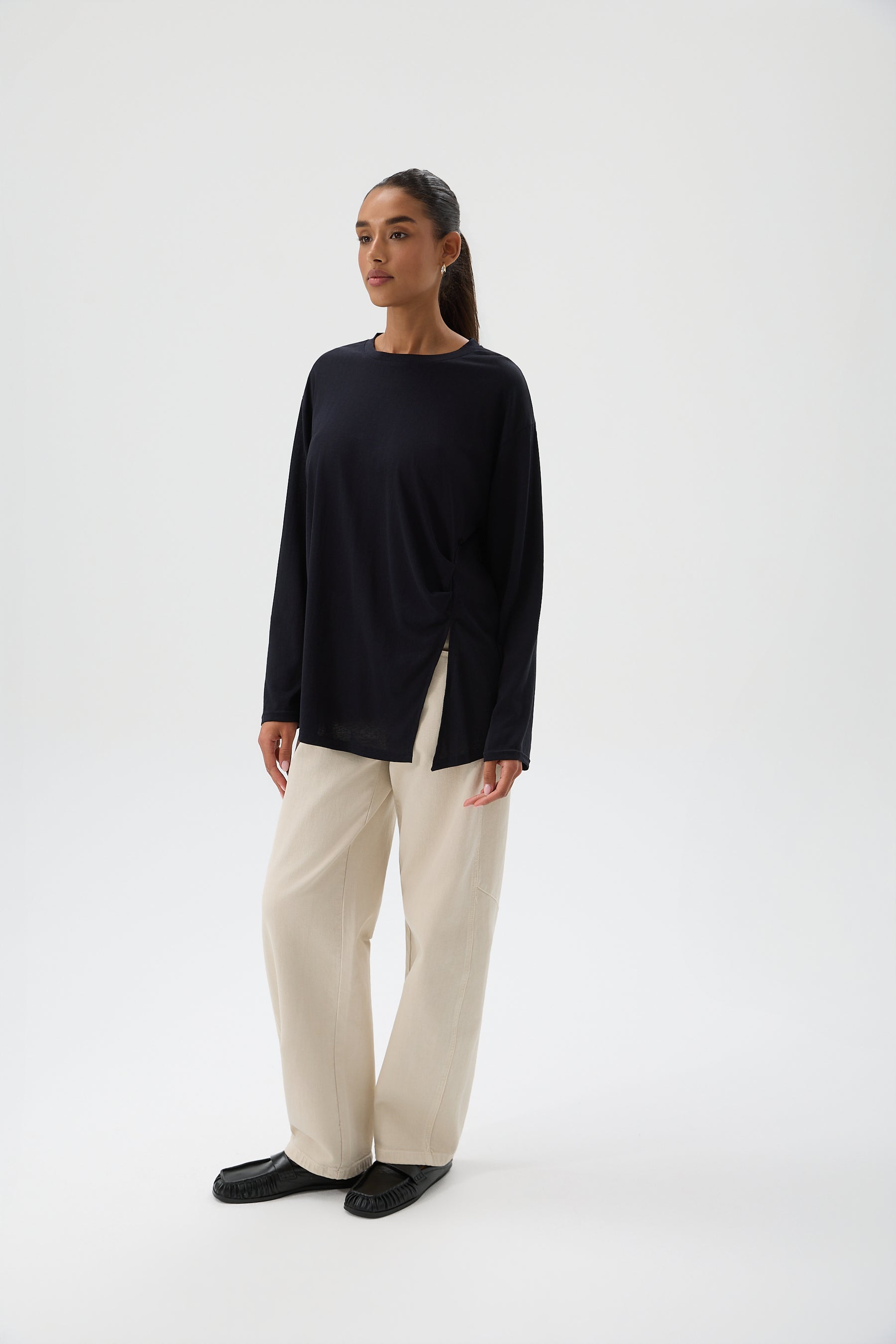 BLUZKA SIDE DRAPE