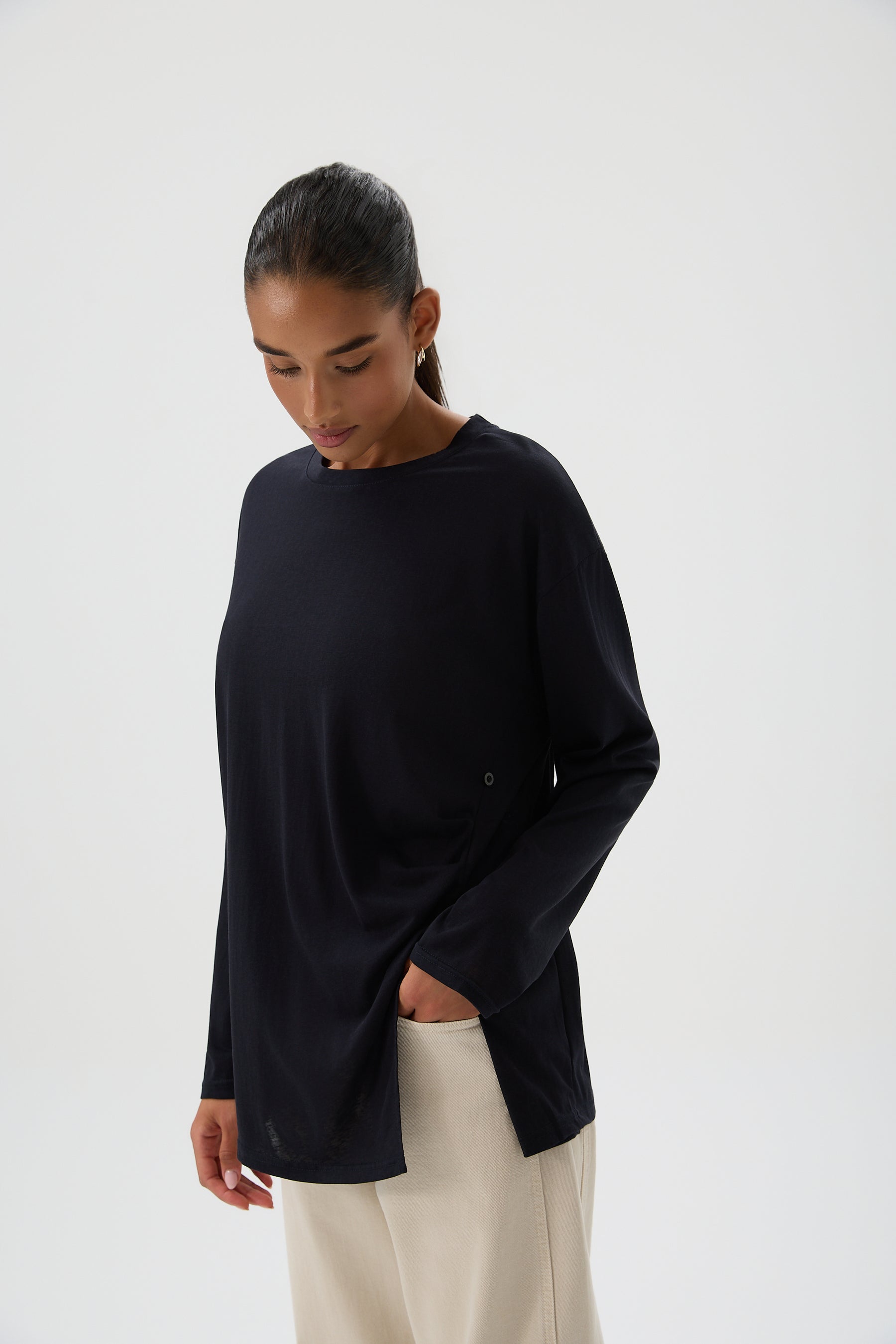 BLUZKA SIDE DRAPE