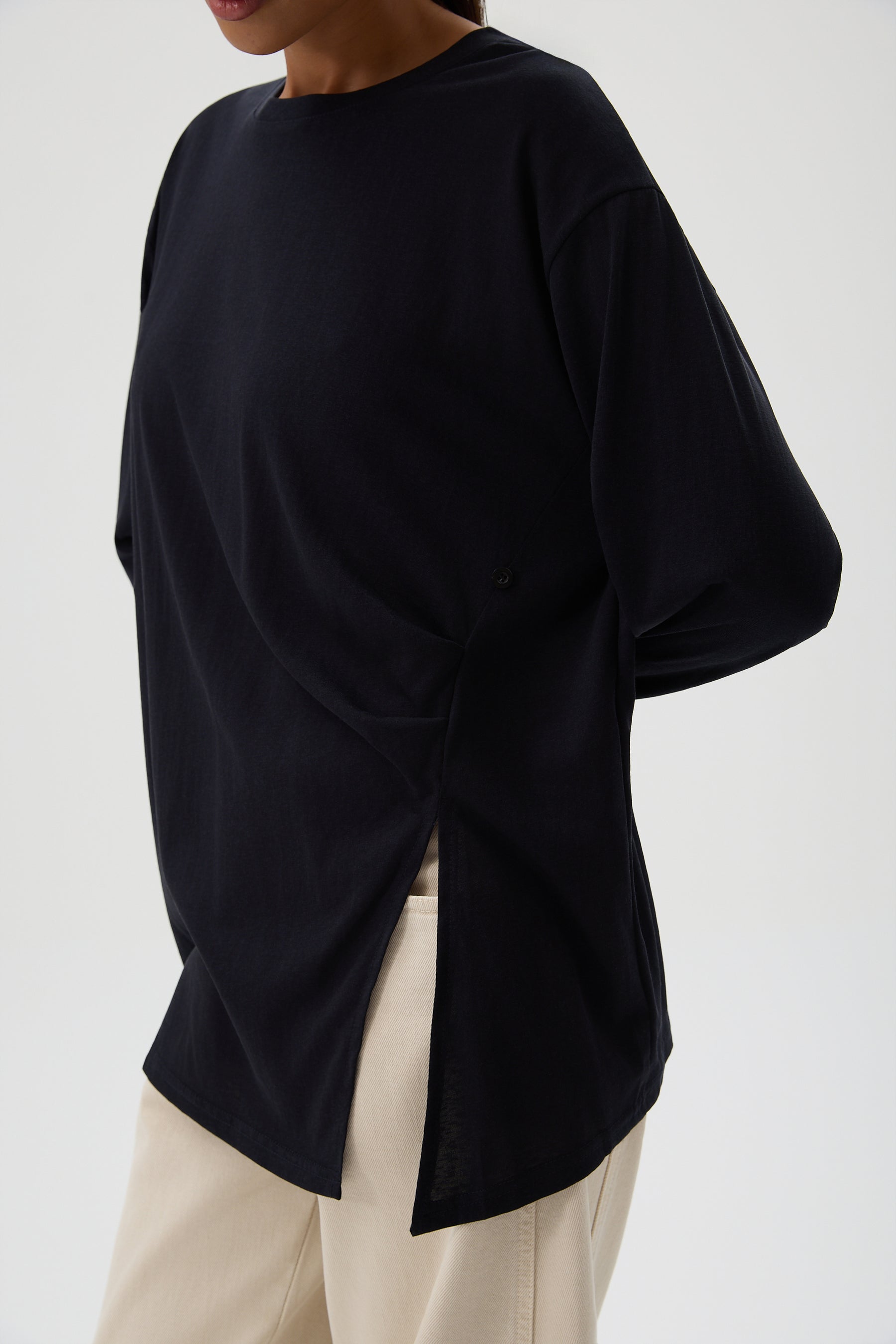 BLUZKA SIDE DRAPE
