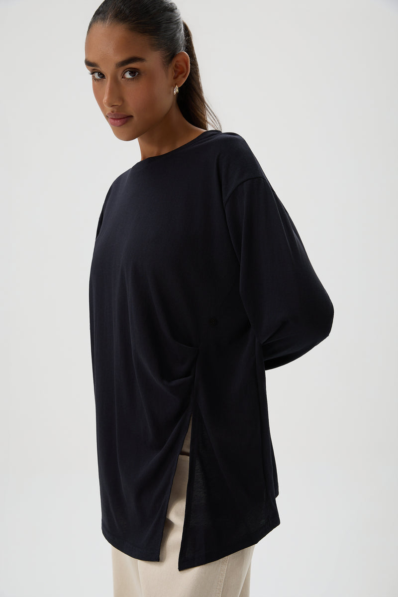 BLUZKA SIDE DRAPE