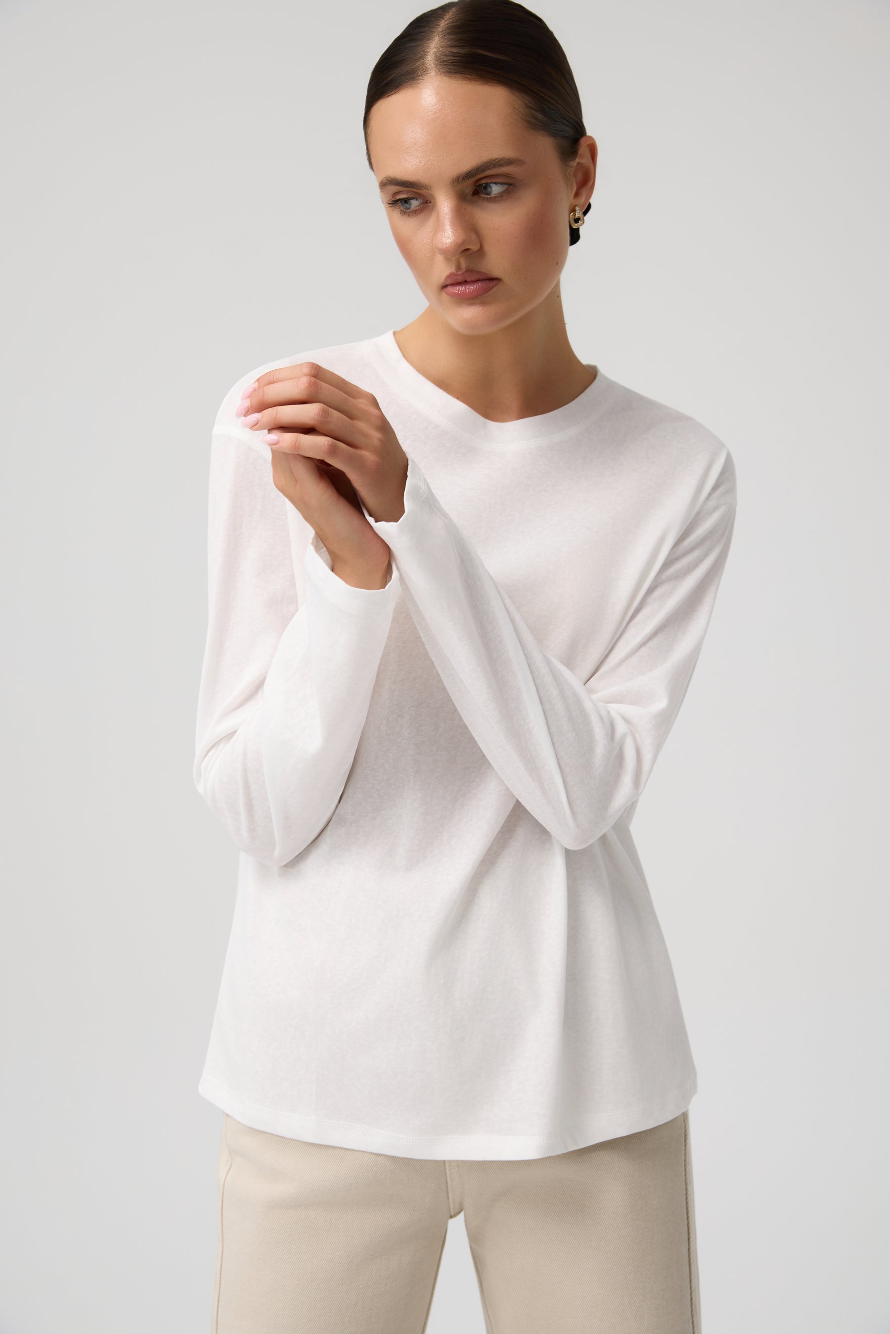 BLUZKA SOFT WHITE BASIC