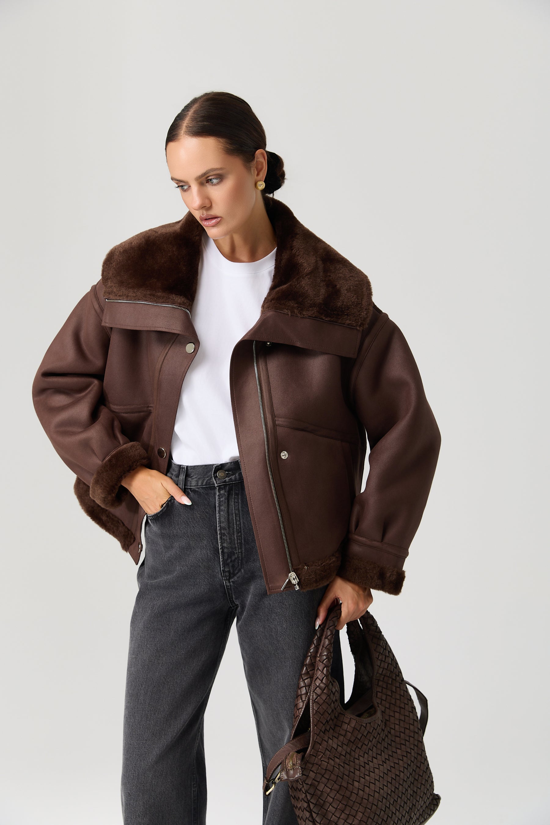KURTKA AVIANA BROWN