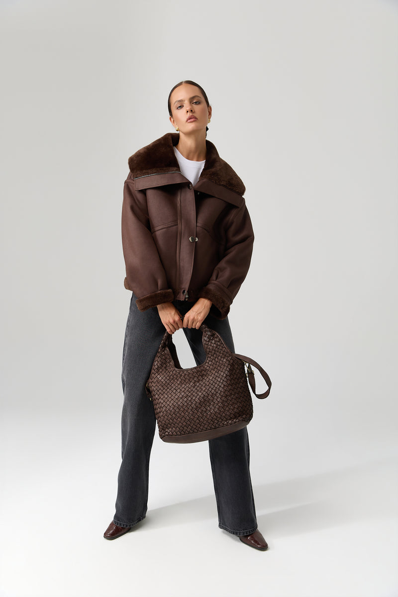 KURTKA AVIANA BROWN
