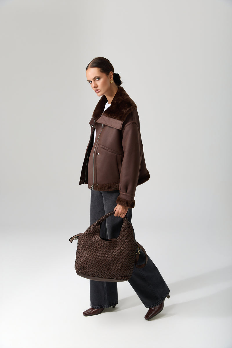 KURTKA AVIANA BROWN