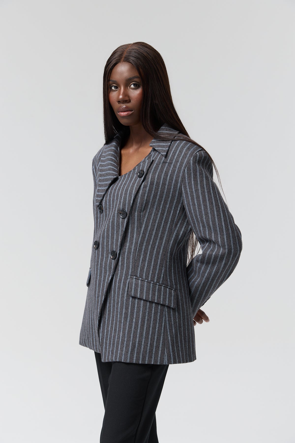 MARYNARKA SOHO PINSTRIPE