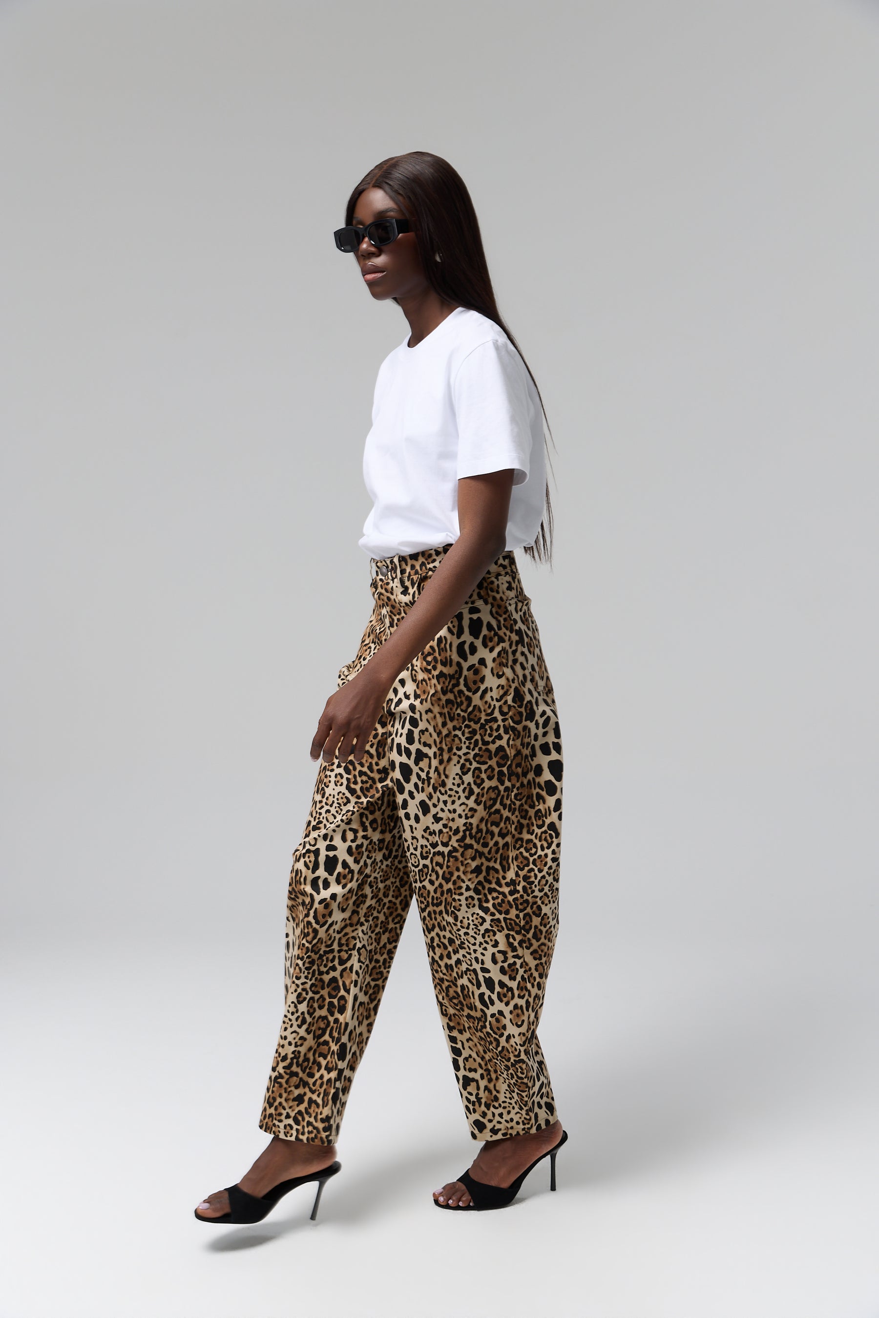 SPODNIE LÉONIE LEOPARD