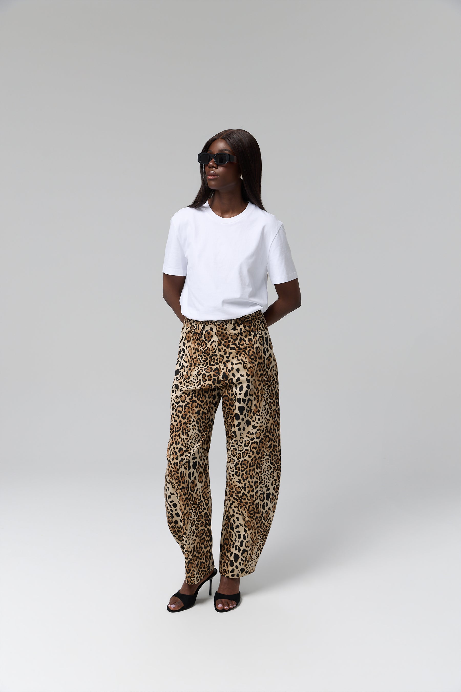 SPODNIE LÉONIE LEOPARD