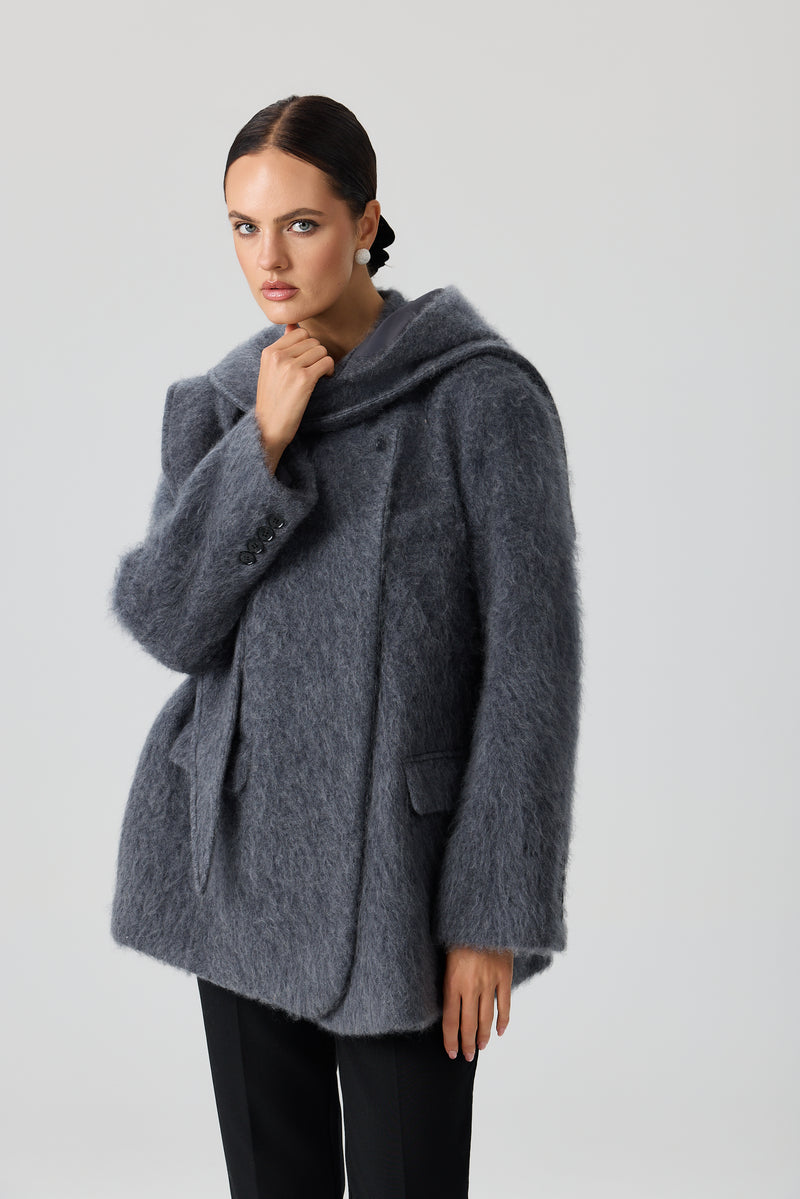 PŁASZCZ WOOL SCARF LUXE