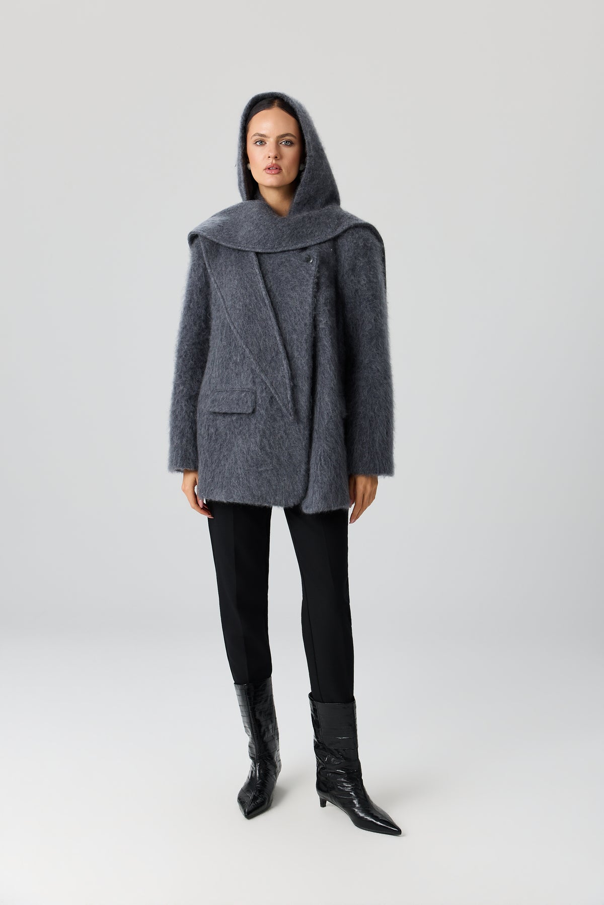 PŁASZCZ WOOL SCARF LUXE